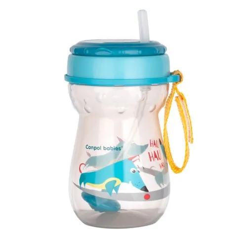 Canpol 56/518 Canita cu Pai Flip-Flap si Baza x 350 ml