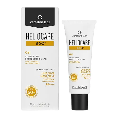 Gel cu pentru protectie solara cu SPF 50+ Heliocare 360, 50 ml, Cantabria Labs