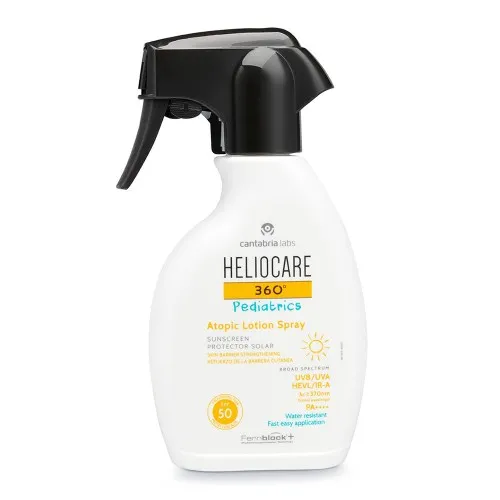 Lotiune spray de protectie solara cu SPF 50 pentru copii Heliocare 360 Pediatrics, 250 ml, Cantabria Labs