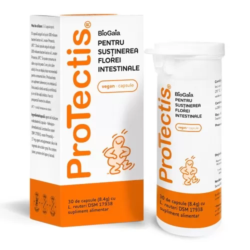Capsule Vegetale Probiotice , 30 capsule, Protectis, BioGaia