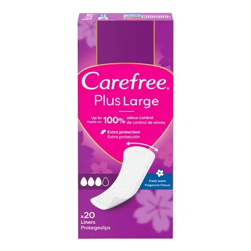 Absorbante Panty Plus Large Fresh, 20 buc, Carefree