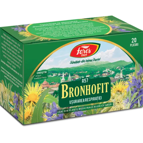 Ceai Bronhofit, R57, 20 plicuri, Fares