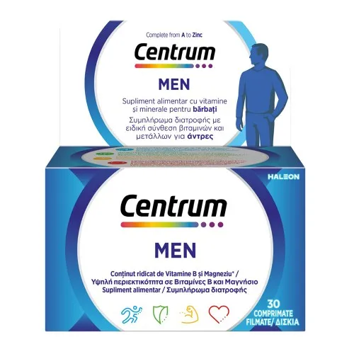 Centrum pentru barbati de la A la Zinc, 30 comprimate, Haleon