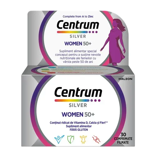 Centrum Silver 50+ pentru femei, 30 comprimate, Haleon