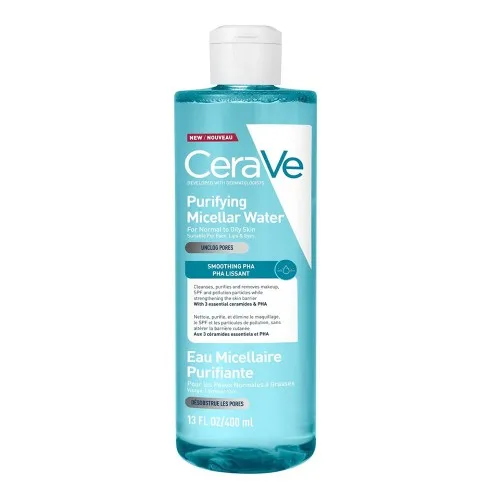 Apa micelara purifianta pentru ten normal si gras, 400 ml, CeraVe