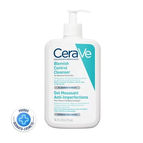 Gel de Curatare Spumant Anti-Imperfectiuni Control, 473ml, Cerave
