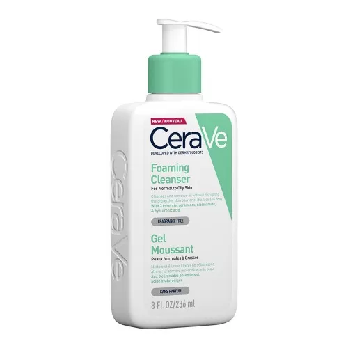 Gel de curatare spumant piele normala-grasa, 236ml, CeraVe
