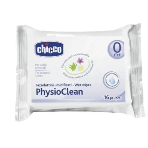 Servetele Umede Physioclean pt Nas Iritat +0luni, 49841-7, 16 buc, Chicco