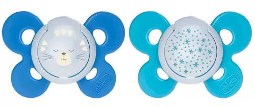 Suzeta Silicon Ortodontica Physio Comfort 16-36luni Blue, 2 buc, Chicco