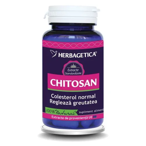 Chitosan, 60 capsule, Herbagetica
