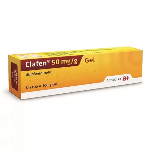 Clafen gel, 50 mg/g, 100 g, Antibiotice SA