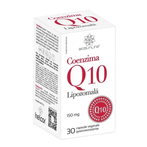 Coenzima Q10 Lipozomala 150mg, 30 capsule, Helcor