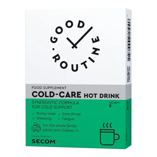 Cold-Care Hot Drink, 8 plicuri, Good Routine, Secom