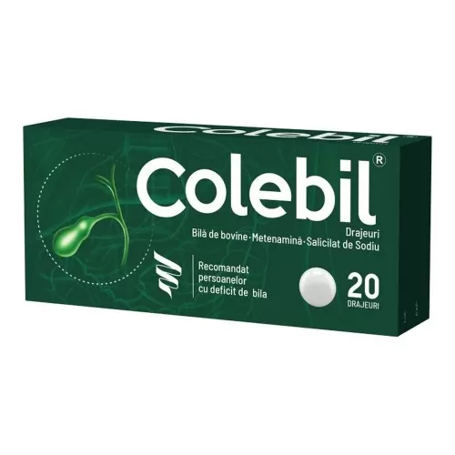 Colebil, 20 drajeuri, Biofarm