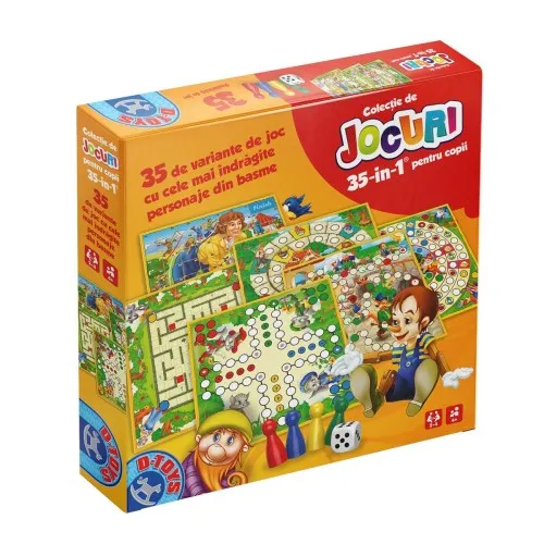 Colectie de jocuri 35 Basme pentru copii, 1 cutie - D-Toys