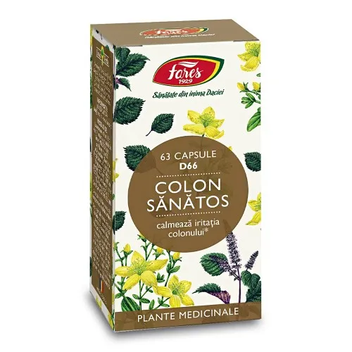 Colon sanatos, 63 capsule, Fares