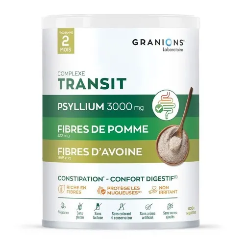 Complexe Transit Psyllium 3000mg Gust Neutru, 290g, Granions