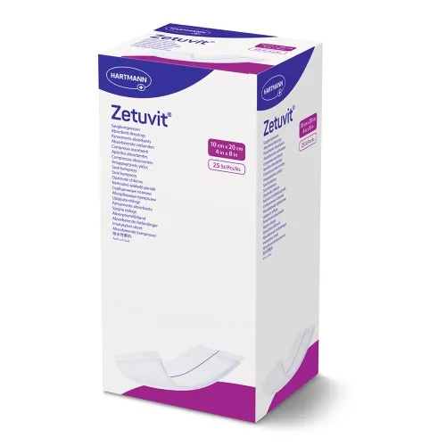Comprese absorbante - Zetuvit (413702) , 10x20 cm, 25 bucati, Hartmann