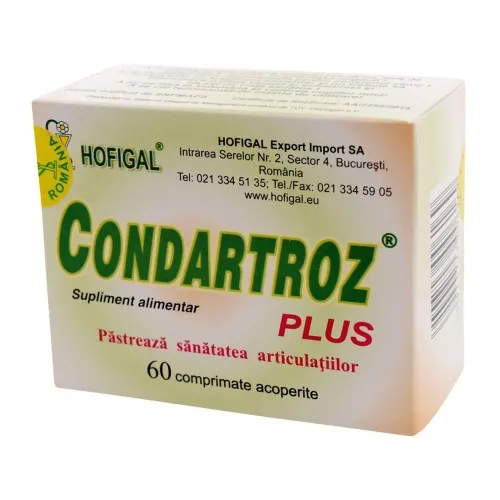 Condartroz Plus, 60 comprimate, Hofigal