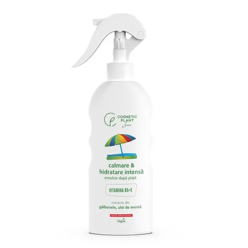 Emulsie calmanta dupa plaja cu ulei de menta si extract de galbenele, 200ml, Cosmetic Plant