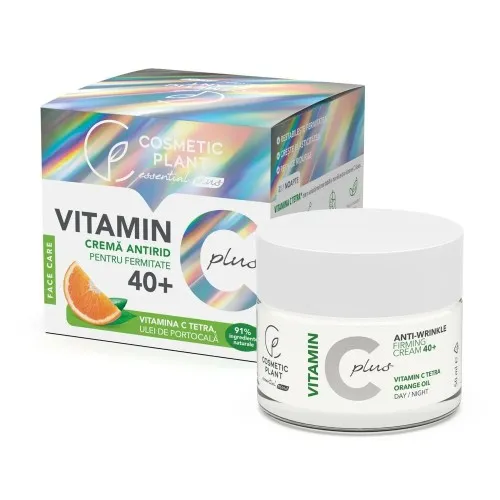 Crema antirid pentru fermitate 40+ Vitamin C Plus, Cosmetic Plant