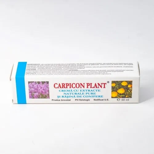 Crema cu extracte naturale pure si rasina de conifere Carpicon Plant, 50 ml, Elzin Plant