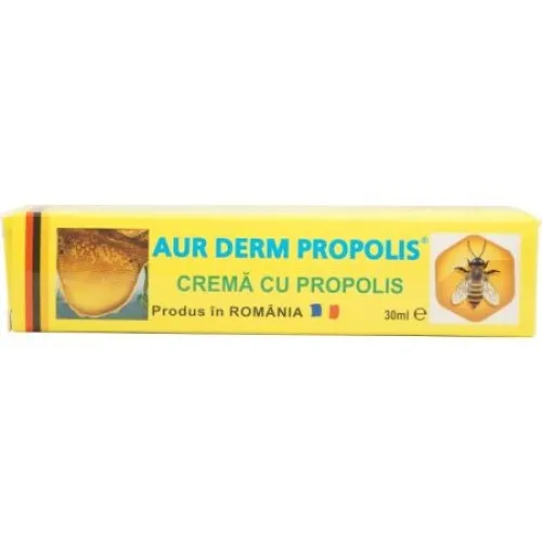 Crema cu propolis 5%, Aur Derm, 30 ml, Laur Med