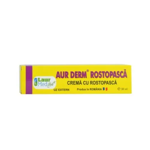 Crema cu rostopasca si rasina Aur Derm, 50 ml, Laur Med