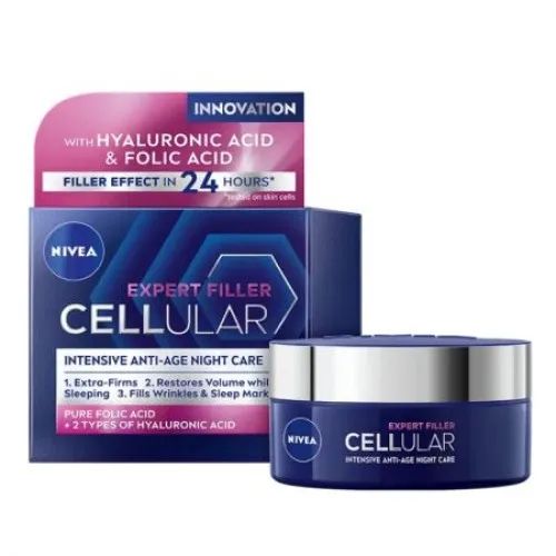 Crema de noapte Hyaluron Cellular Filler, 50 ml, Nivea