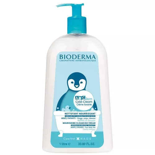 Crema de spalare ABCDerm Cold Cream, 1000ml, Bioderma