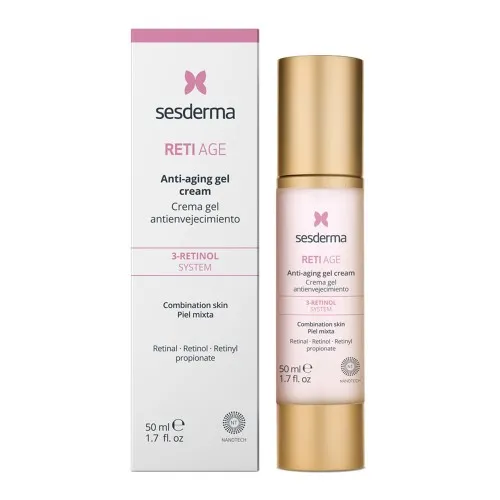 Crema-gel cu efect anti-imbatranire pentru ten mixt Reti Age, 50ml, Sesderma