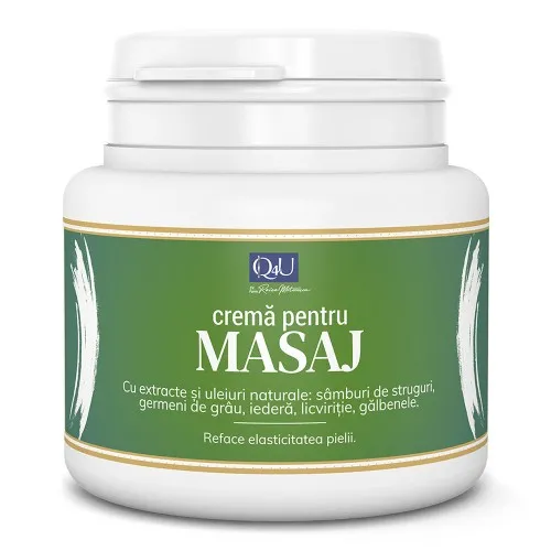 Crema pentru masaj Q4U, 500 ml, Tis Farmaceutic