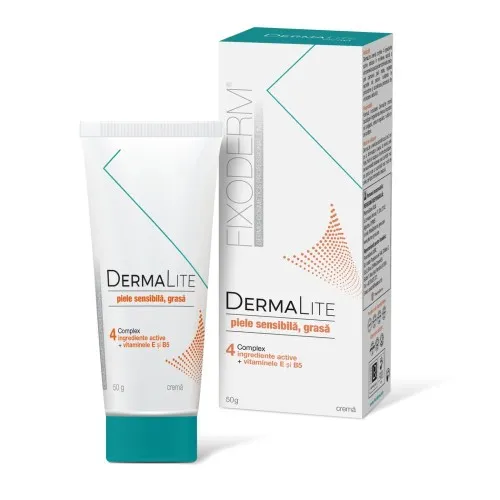 Crema pentru pielea sensibila si grasa DermaLite, 50g, P.M. Innovation Laboratories