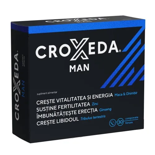 Croxeda Man, 30 comprimate filmate, Fiterman Pharma