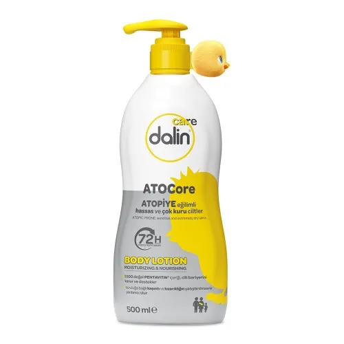 Loțiune de corp pentru pielea sensibilă, foarte uscată și predispusă la atopie, 500 ml, Dalin
