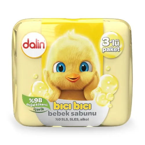 Săpun cu 98% ingrediente de origine naturală, pentru pielea sensibilă, 75g, Dalin