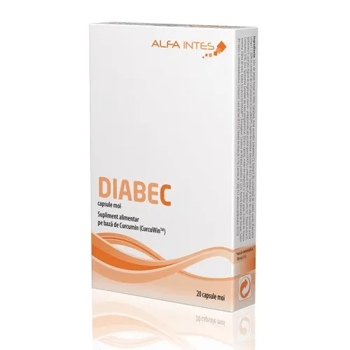 Diabec, 20 capsule moi, Alfa Intens