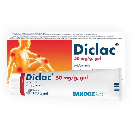Diclac gel, 50 mg/g, 150g, Sandoz