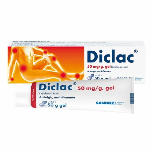 Diclac gel, 50 mg/g, 50 g, Sandoz