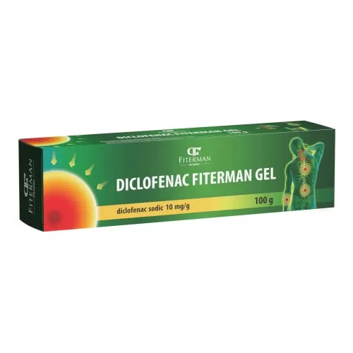 Diclofenac gel, 10 mg/g, 100 g, Fiterman