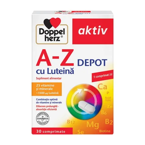 Aktiv A-Z Depot Luteina 1500 mcg, 30 tablete, Doppel Herz