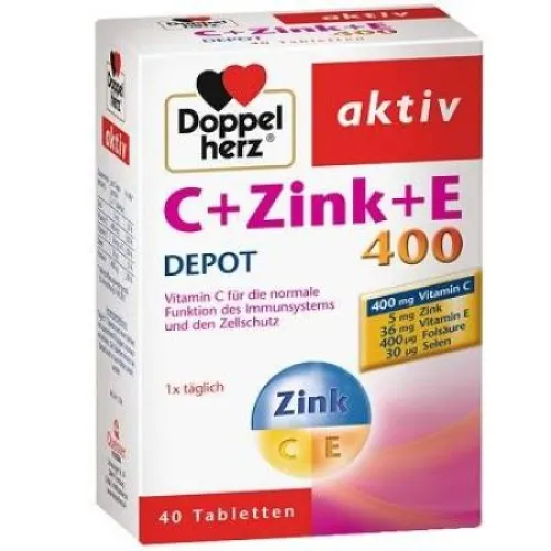 Doppel Herz Aktiv Calciu + Zinc + Vit E - cpr. x 40