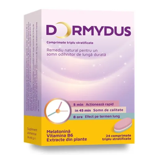 Dormydus, 24 comprimate, Terapia