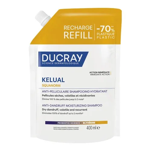 Rezerva Sampon Kelual Squanorm Matreata Uscata, 400ml, Ducray