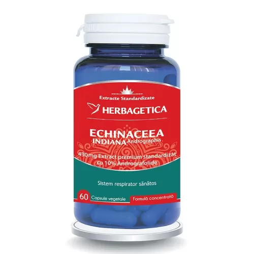 Echinaceea Indiana, 60 capsule, Herbagetica