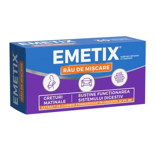 Emetix rau de miscare, 30 comprimate, Fiterman