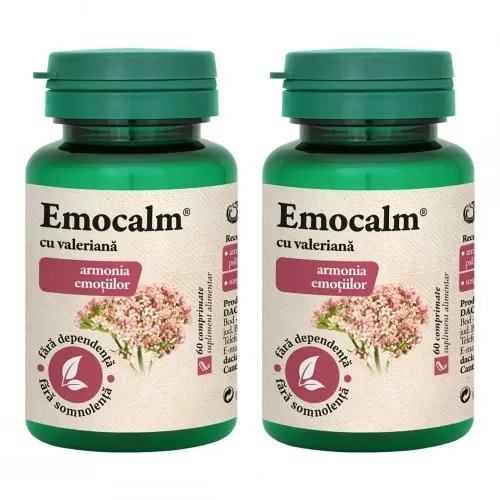 Emocalm cu valeriana, 120 comprimate, Dacia Plant