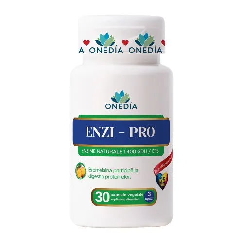 Enzi-Pro Enzime Digestive, 30 capsule, Onedia