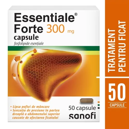 Essentiale Forte 300mg, 50 capsule, Sanofi
