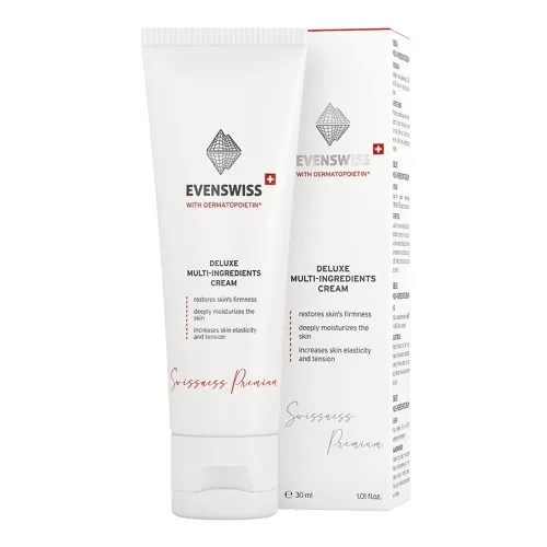 Deluxe Multi-Ingredients Crema Intens Hidratanta, 30ml, Evenswiss